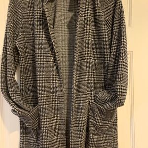 JJILL XS plaid cotton blend blazer
